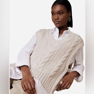 Banana Republic Simona Cable Sweater Vest